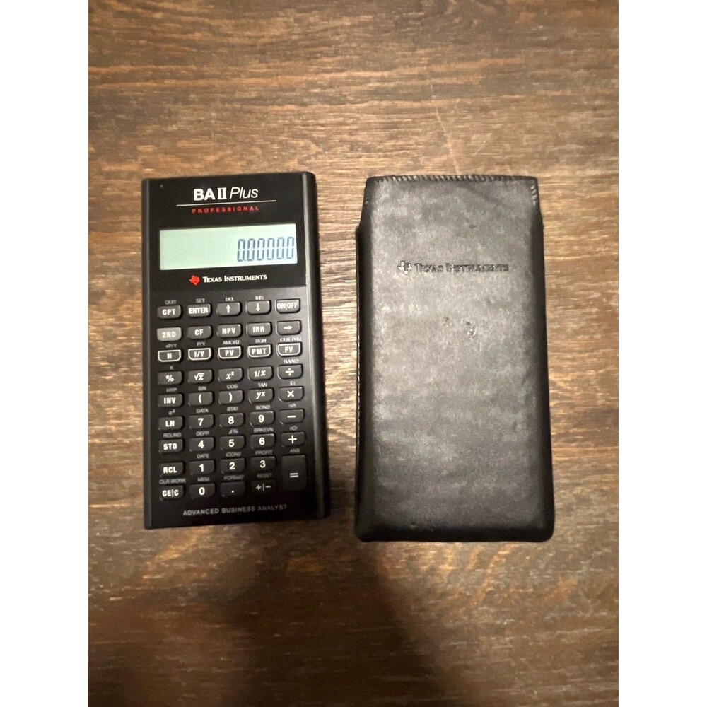 Texas Instruments BA II Plus Professional Financial Business Calculator With Cas